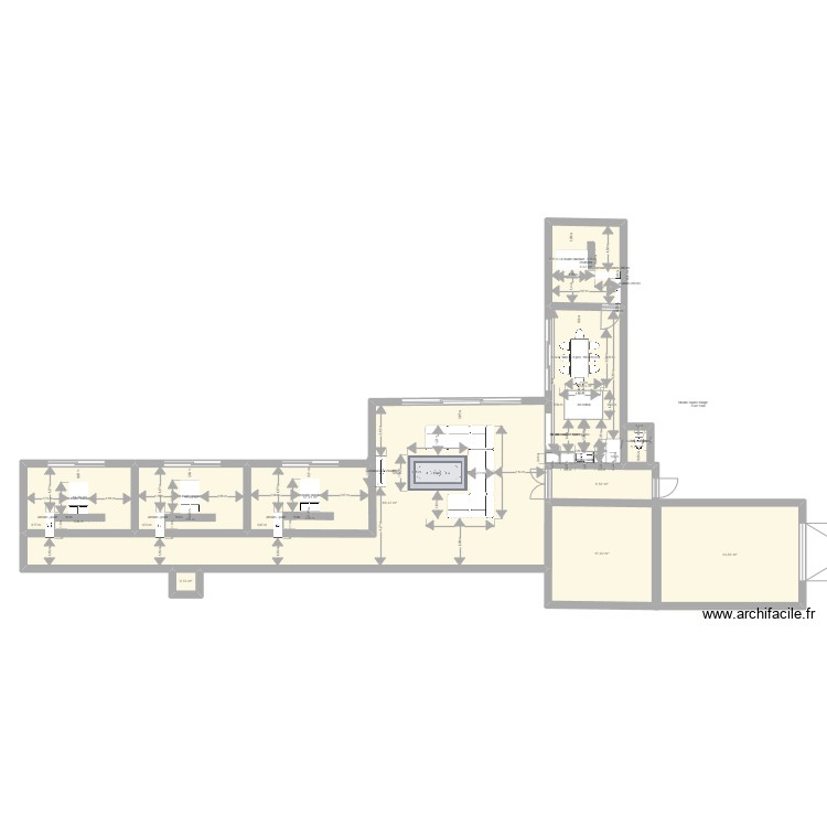 Plan – maison en L – Par Douda1984 ️ | ArchiFacile