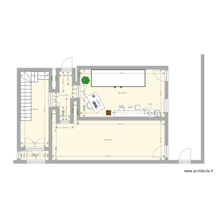 Projet SAINT LOUIS Presbytère Bureau secrétariat. Plan de 0 pièce et 0 m2