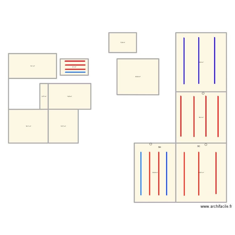 Côté entrepôt . Plan de 0 pièce et 0 m2