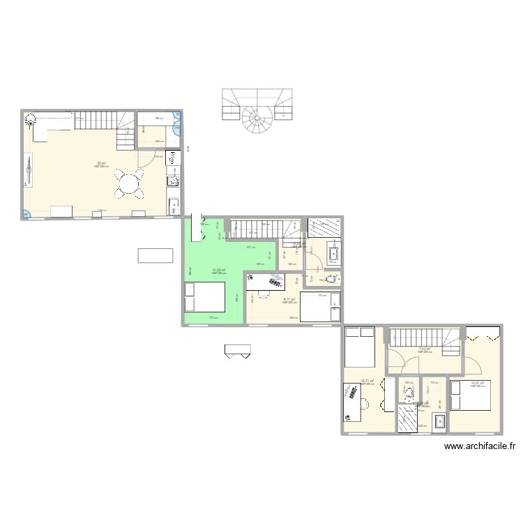 TEST - Plan 8 pièces 103 m2 dessiné par clmo95