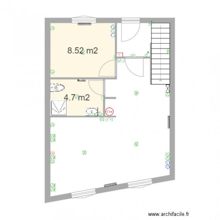 projet Roissy R1. Plan de 0 pièce et 0 m2