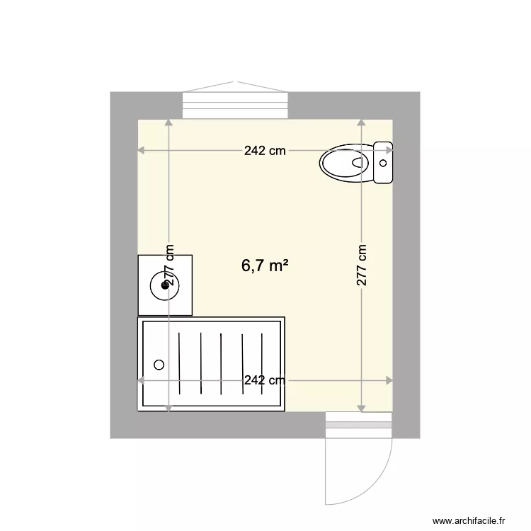 sdb boucry. Plan de sdb boucry. Plan de