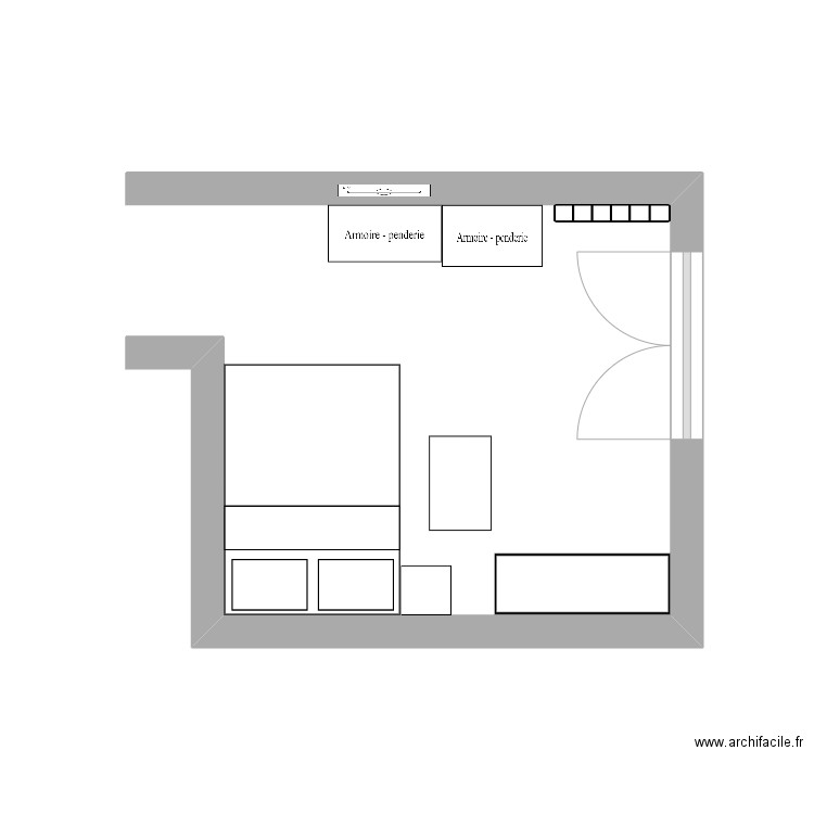 chambre ju. Plan de 0 pièce et 0 m2