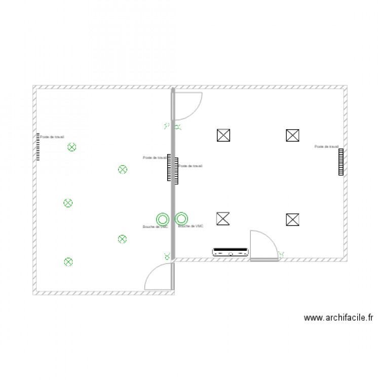 BUREAU DES JUGES. Plan de 0 pièce et 0 m2