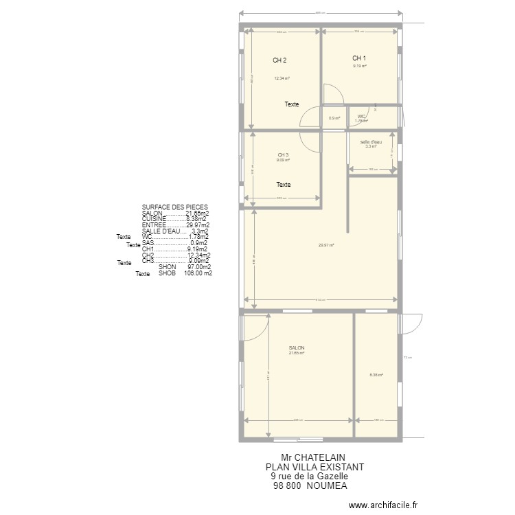 CHATELAIN 6. Plan de 0 pièce et 0 m2