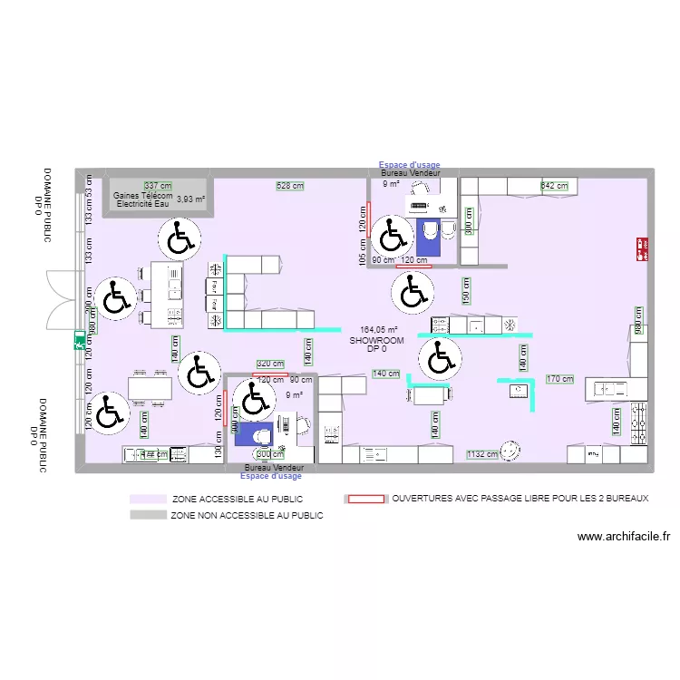 COMERA CUISINES ZOOM APRES TRAVAUX. Plan de COMERA CUISINES ZOOM APRES TRAVAUX. Plan de