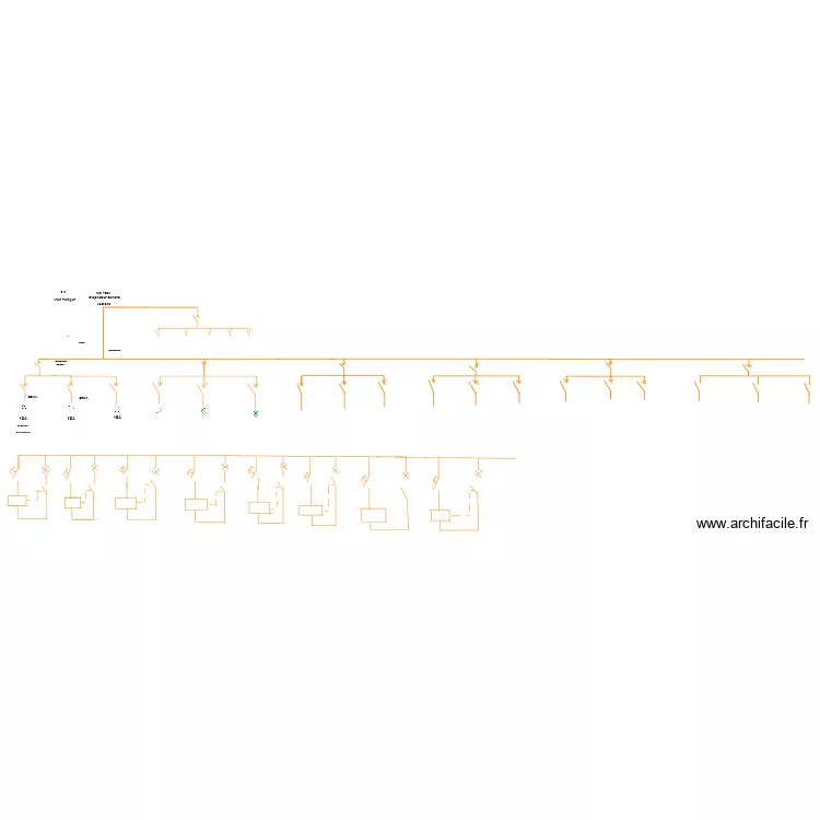 TGBT 1 STADE. Plan de 