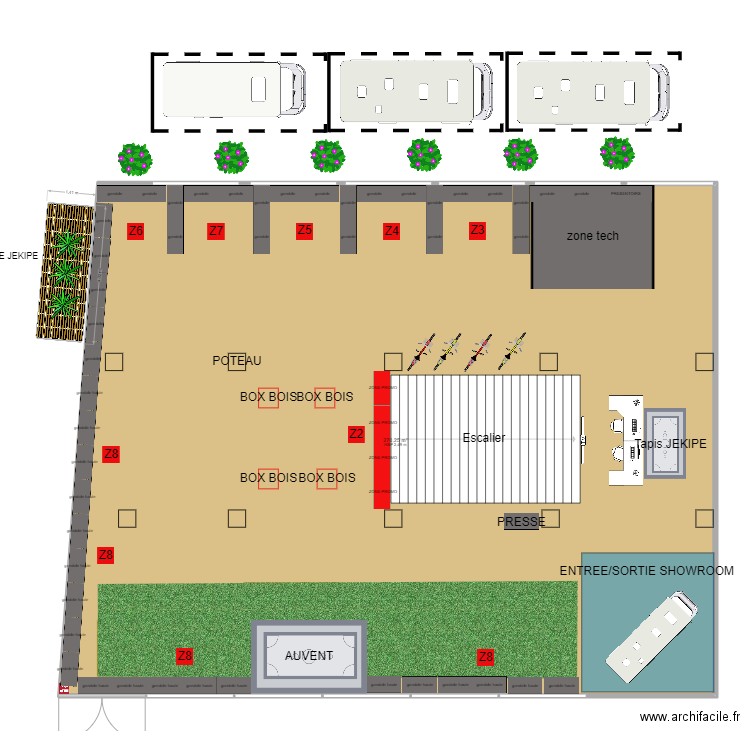 PLAN MAGASIN ARRAS. Plan de 1 pièce et 270 m2