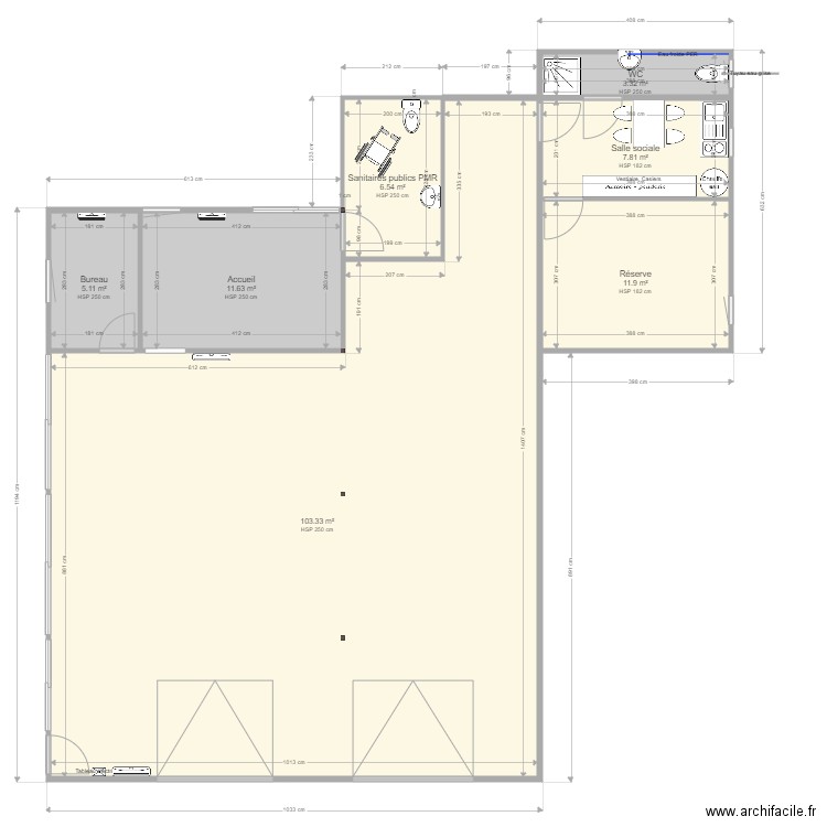 Local MPB Peyrehorade projet. Plan de 0 pièce et 0 m2