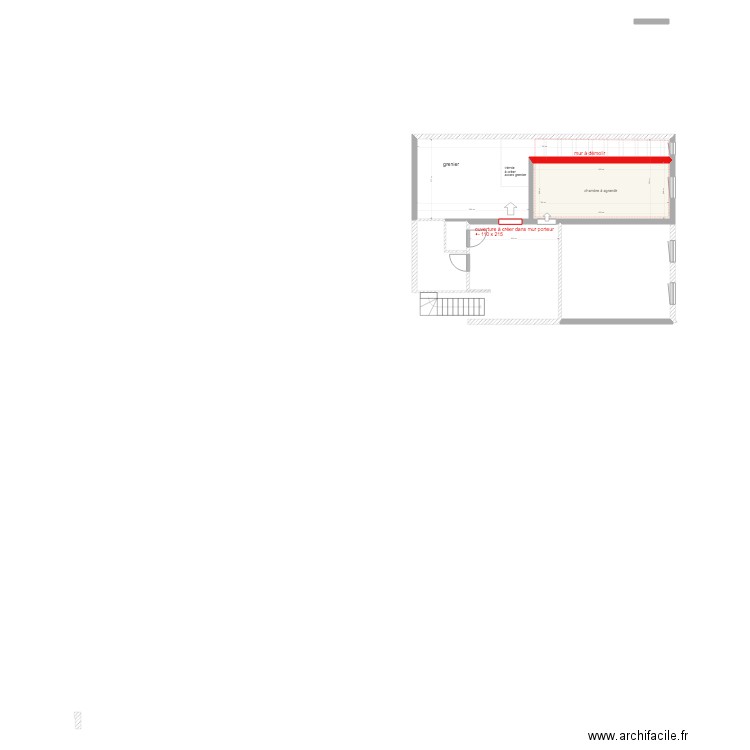 PROJET DEMOLITION . Plan de 0 pièce et 0 m2