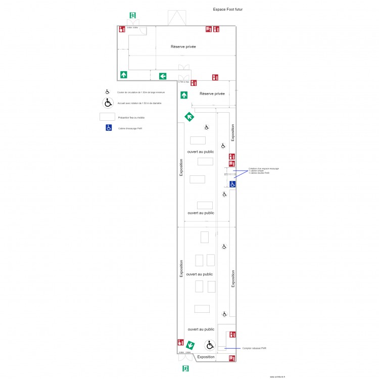 Espace foot futur. Plan de 0 pièce et 0 m2