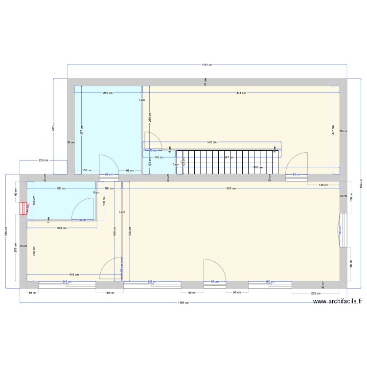 GARAVAN - Cloisons et portes v1.2. Plan de 15 pièces et 197 m2