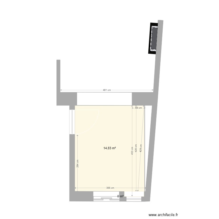 cusine2. Plan de 3 pièces et 16 m2