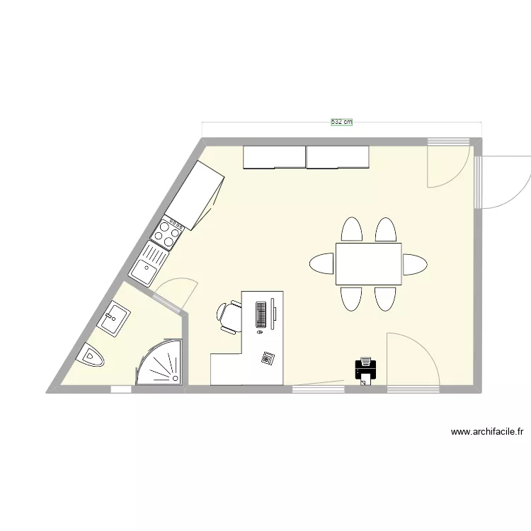 Casa Piccolo bureau variant 1. Plan de Casa Piccolo bureau variant 1. Plan de