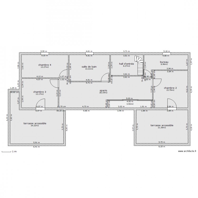 modele n°1 etage. Plan de 0 pièce et 0 m2