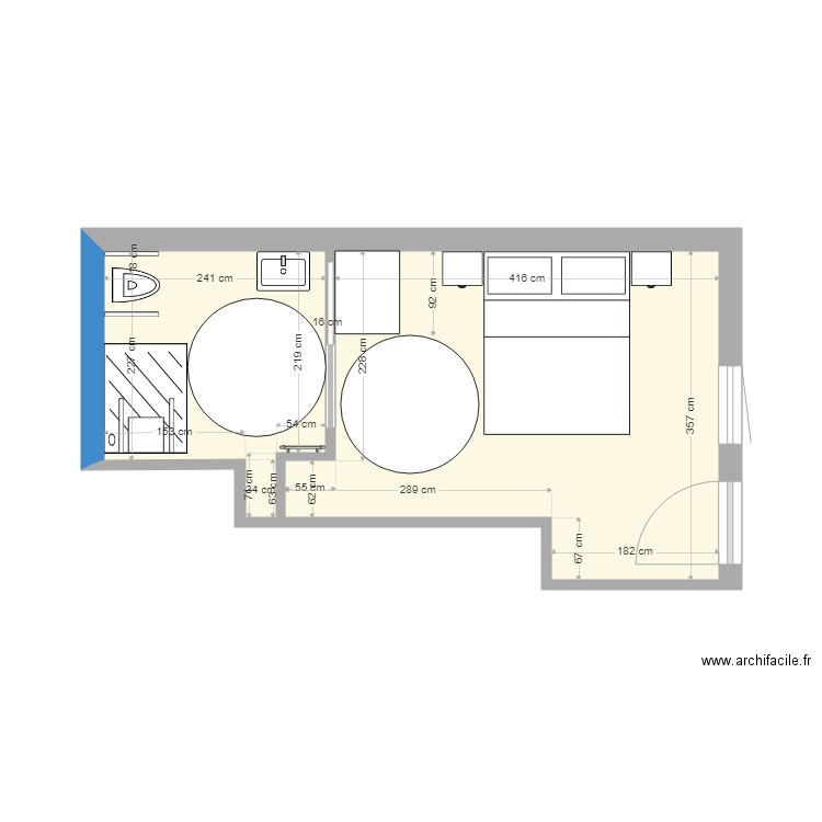 plan chambre 1 rdc Version  2 octobre 19. Plan de 0 pièce et 0 m2