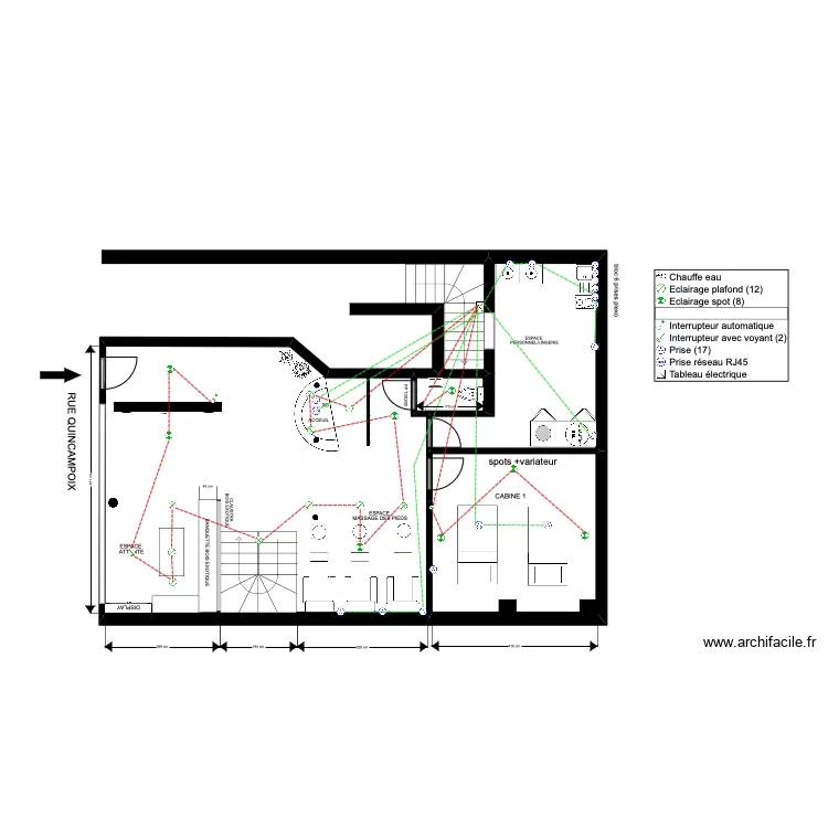 ellec &eacute;tage. Plan de 