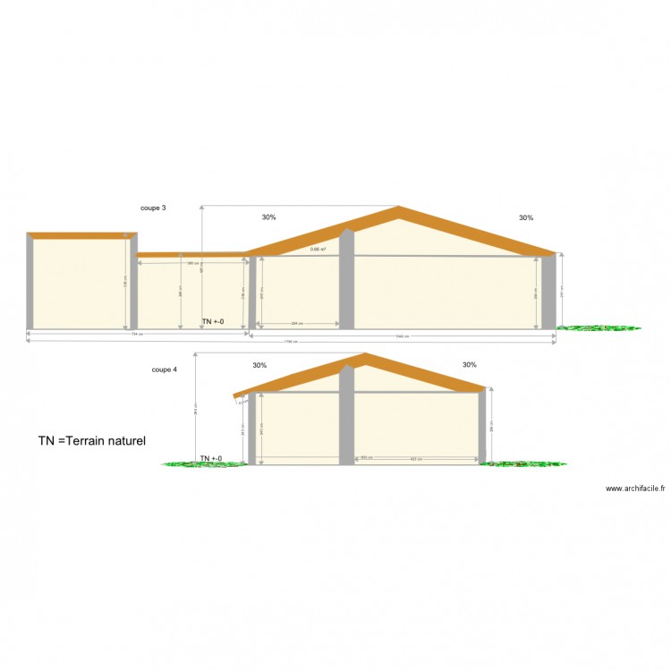 plan en coupe final . Plan de 0 pièce et 0 m2