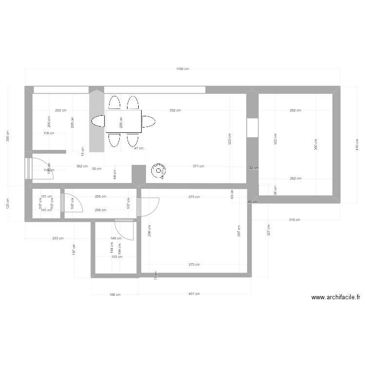 LoTsaDeLouhna_Rez. Plan de 3 pièces et 15 m2