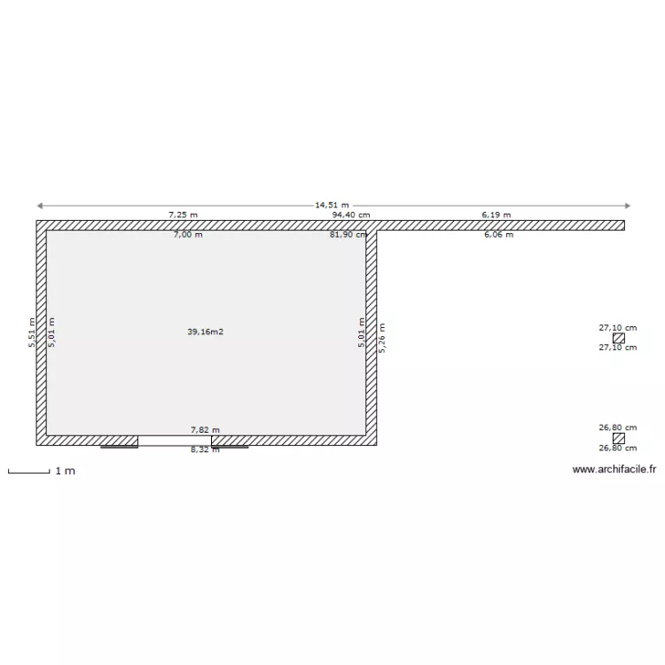 garage ANCIEN. Plan de garage ANCIEN. Plan de