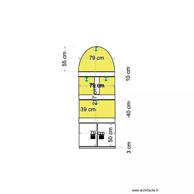 MEUBLE CABON1. Plan de 