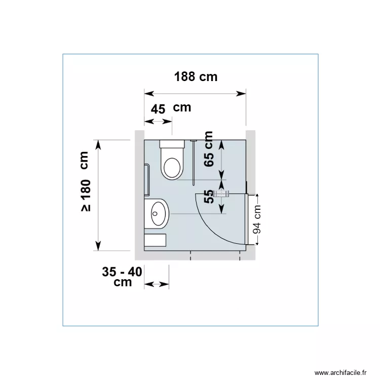 wc Nogent sur Oise. Plan de wc Nogent sur Oise. Plan de