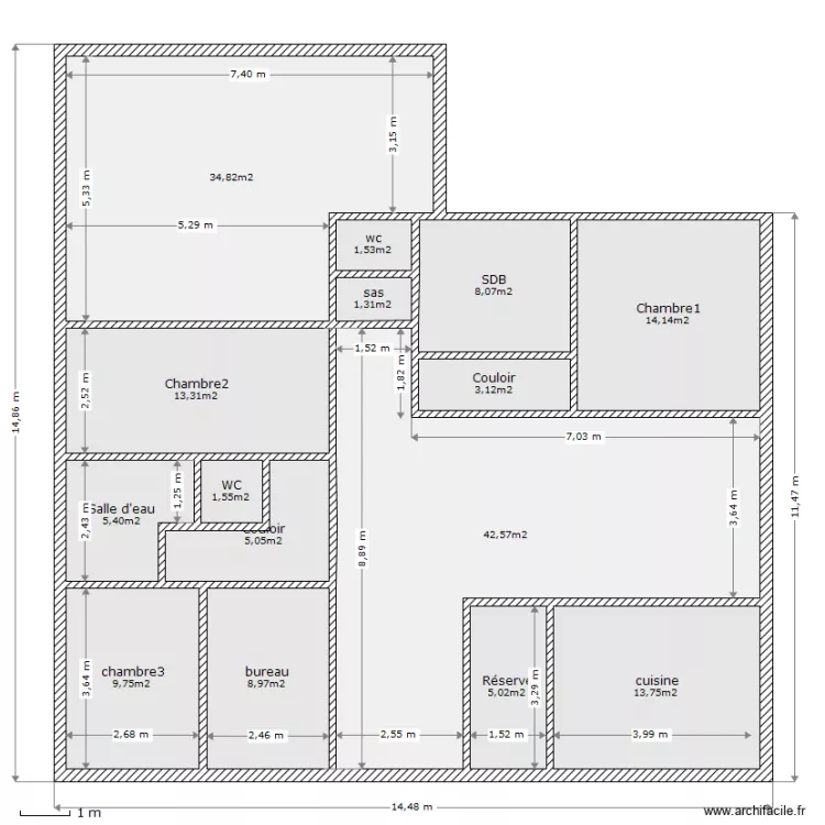 Maison. Plan de Maison. Plan de