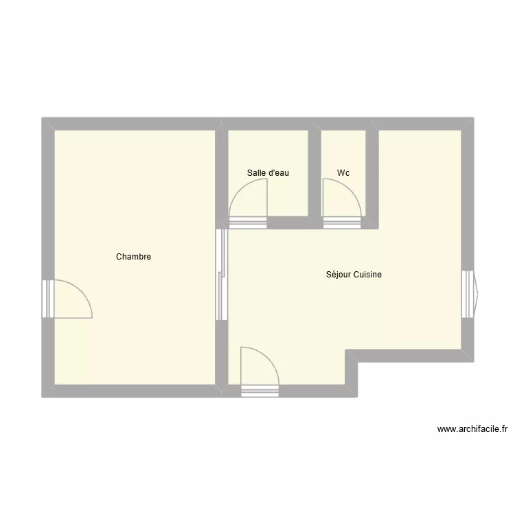 350602640. Plan de 4  et 41 m²