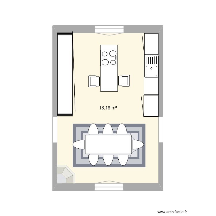 cuisine. Plan de 0 pièce et 0 m2