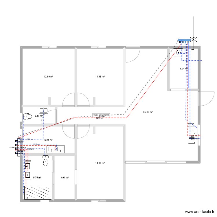 atillas cabassou. Plan de 0 pièce et 0 m2