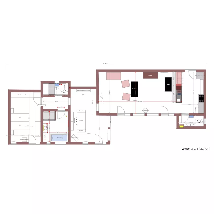 Chambre bled. Plan de Chambre bled. Plan de