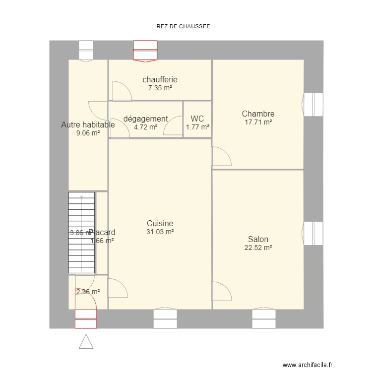 CARTON. Plan de 0 pièce et 0 m2