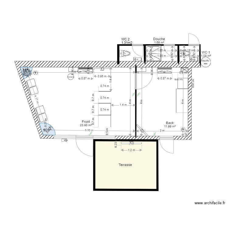 bordeaux. Plan de 0 pièce et 0 m2