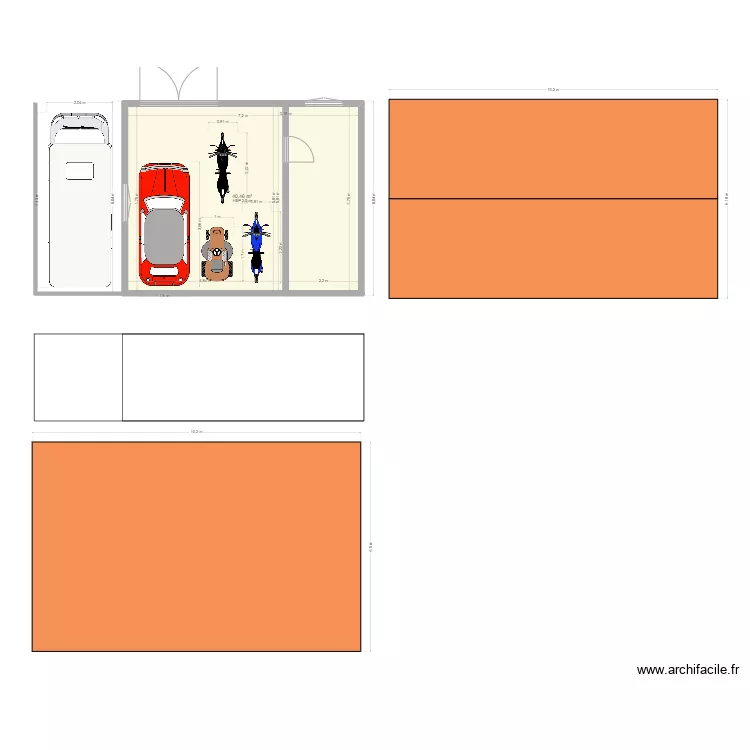 garage. Plan de garage. Plan de