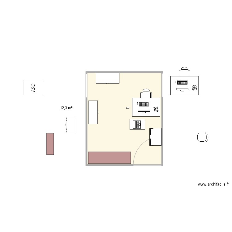 IDE ODONTO. Plan de 1 pièce et 12 m2