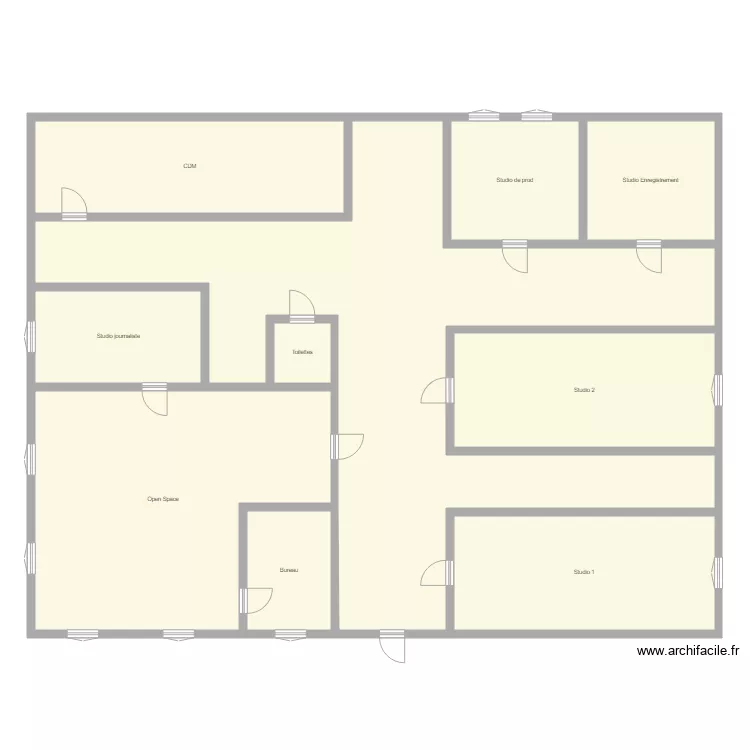 Plan Hive FM. Plan de 