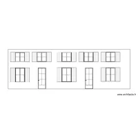 Fa&ccedil;ade 6 et 7 place Saint Vivien, Saintes