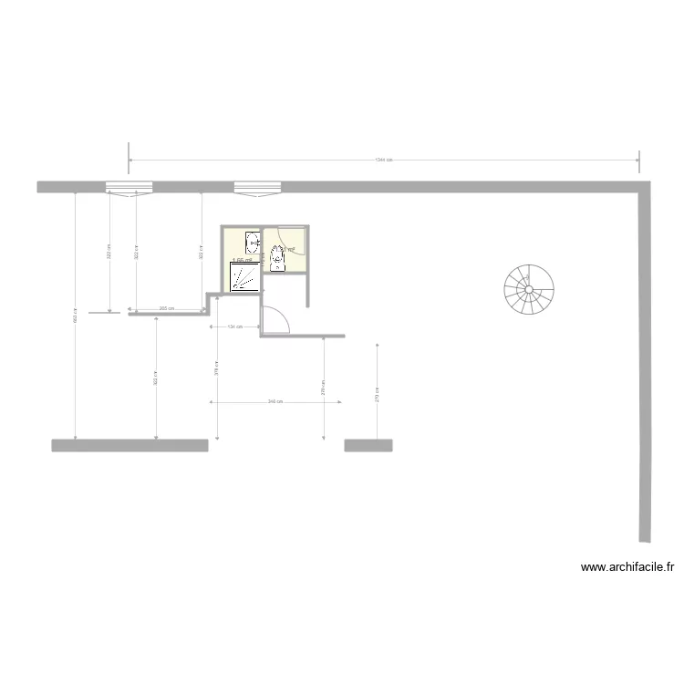 Séjour cuisine. Plan de Séjour cuisine. Plan de