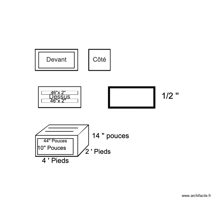 &eacute;tager 1. Plan de 