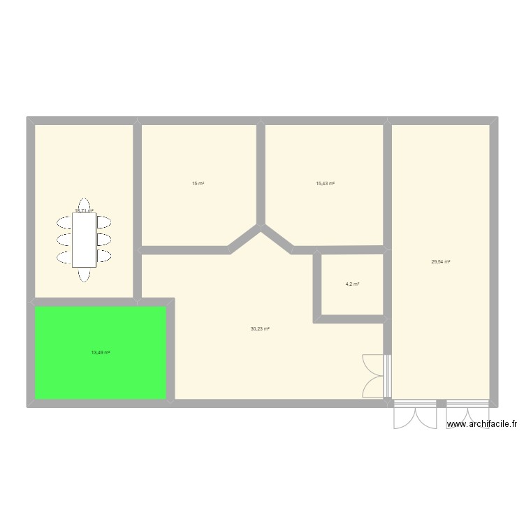 appartement 3. Plan de 0 pièce et 0 m2
