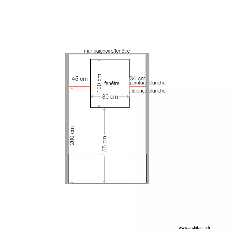 salle de b cecile antoine fenetre. Plan de 