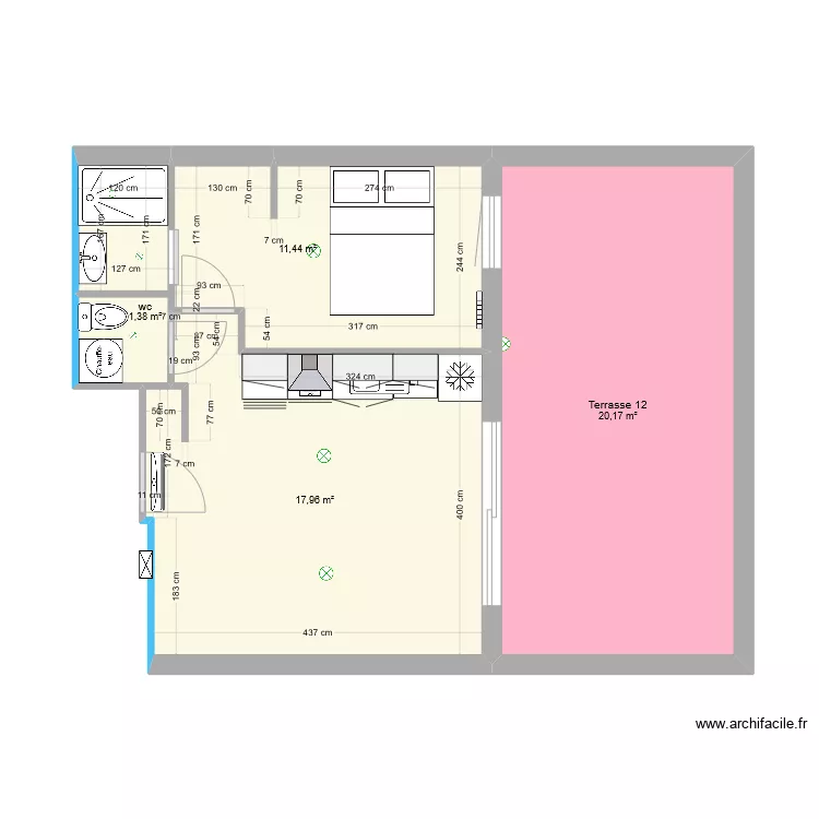 Appartement 12. Plan de 