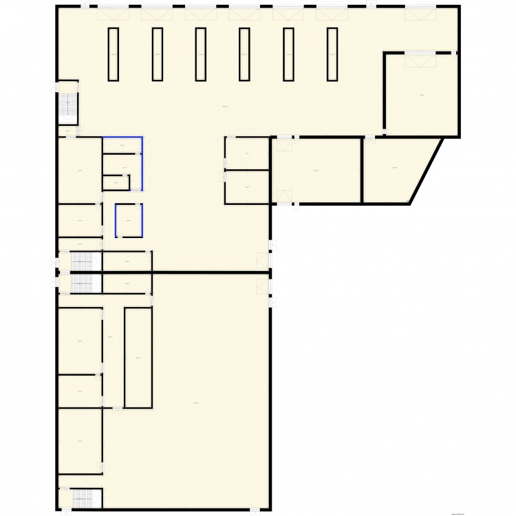 BA Atelier Maintenance & Garage. Plan de 32 pièces et 3565 m2