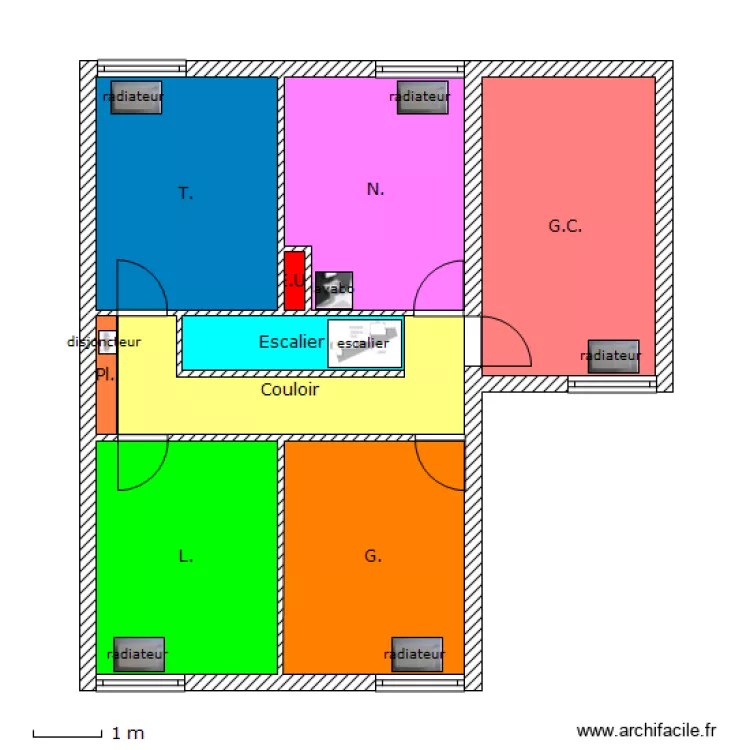 St Eloi Etage. Plan de 