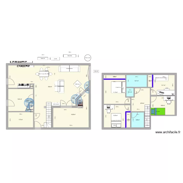 COMENGES2. Plan de 18 et 158 m² COMENGES2. Plan de 18 et 158 m²