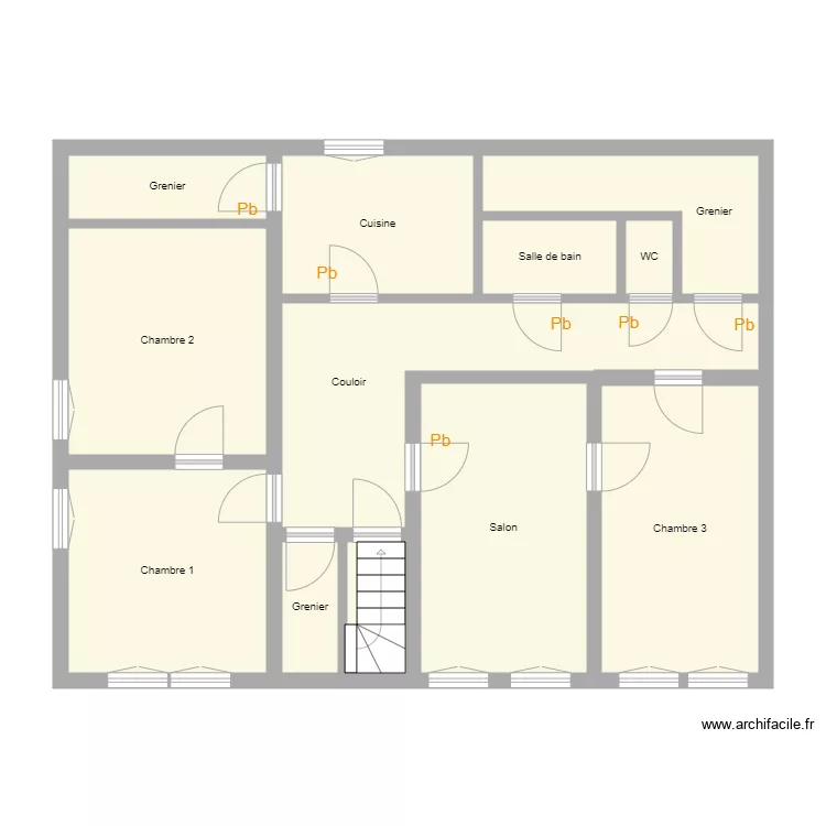 RCH AVANT CHIHA Etage. Plan de 