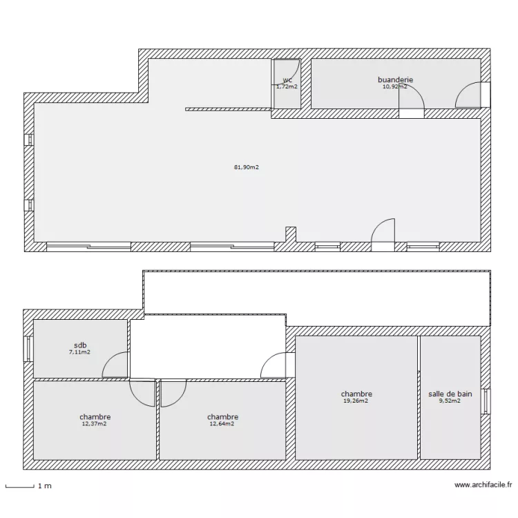 maison rdc et etage. Plan de maison rdc et etage. Plan de