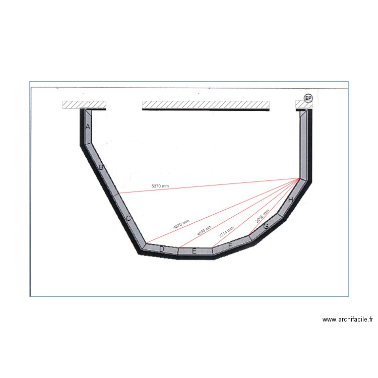 prunier diagonale 2. Plan de 0 pièce et 0 m2