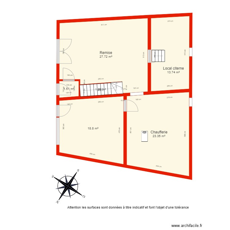 BI 4751 RDC côté. Plan de 0 pièce et 0 m2