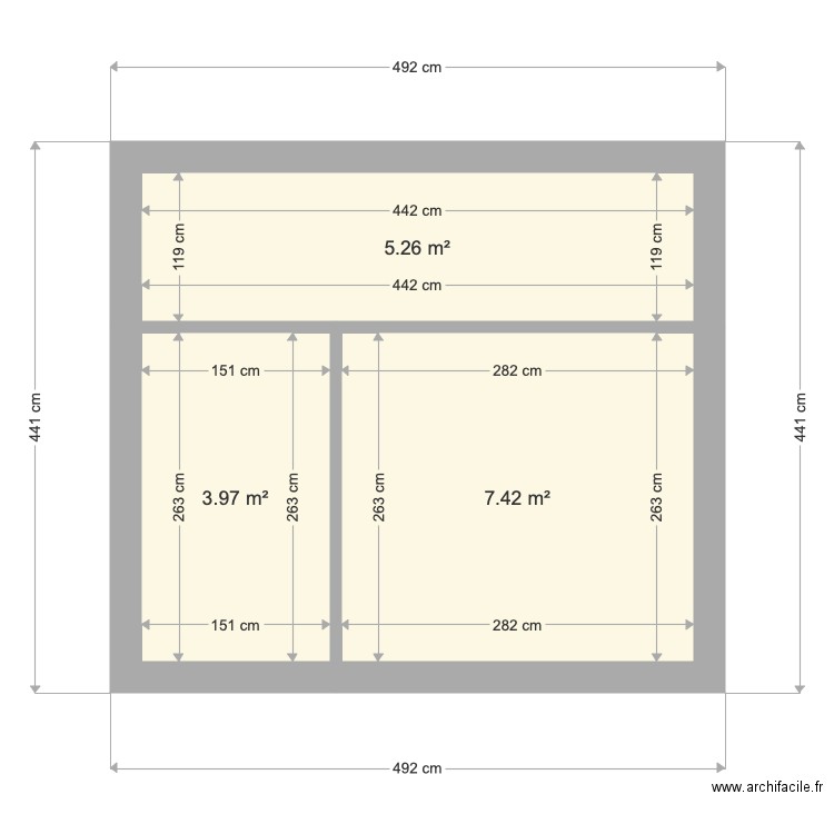 aaaabb. Plan de 0 pièce et 0 m2